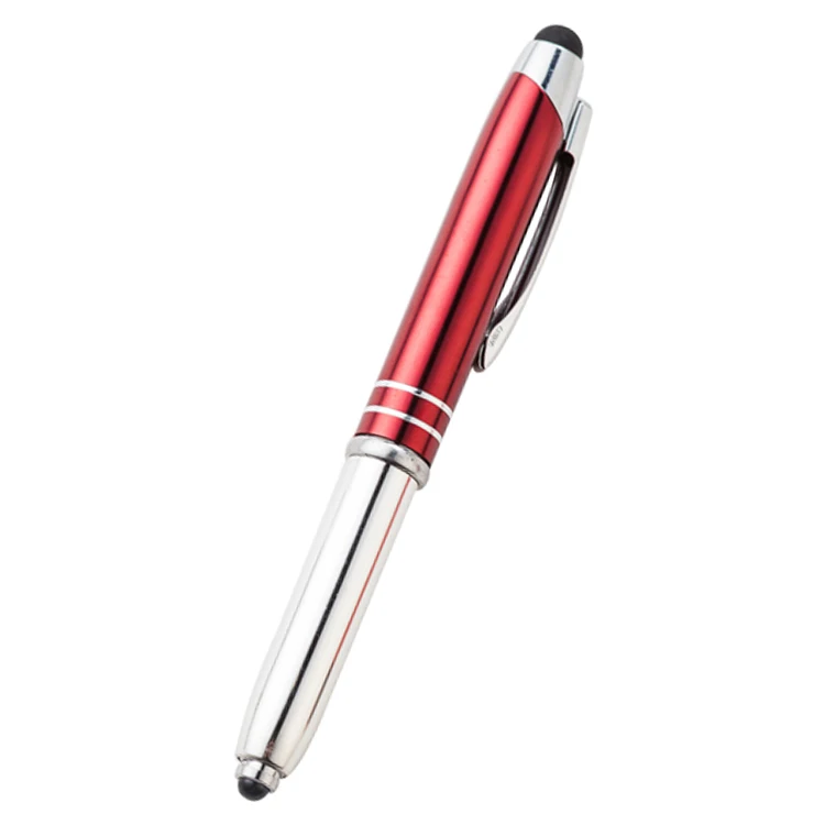 Новинка 2018 рекламная световая ручка с индивидуальным логотипом СВЕТОДИОДНАЯ со стилусом