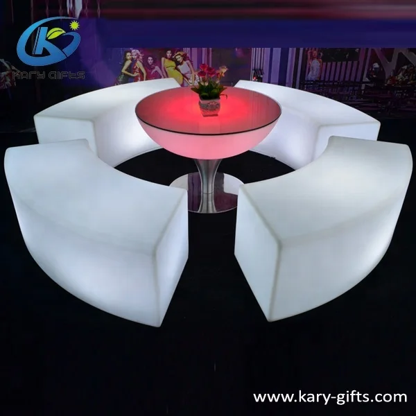 Color Changing Remote Control Illuminated Led Club Furniture