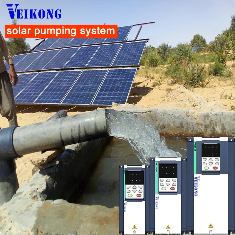 VEIKONG CE ISO 3.7KW  frequency pv solar inverter 3 phase converter 380-480V 50Hz 60Hz