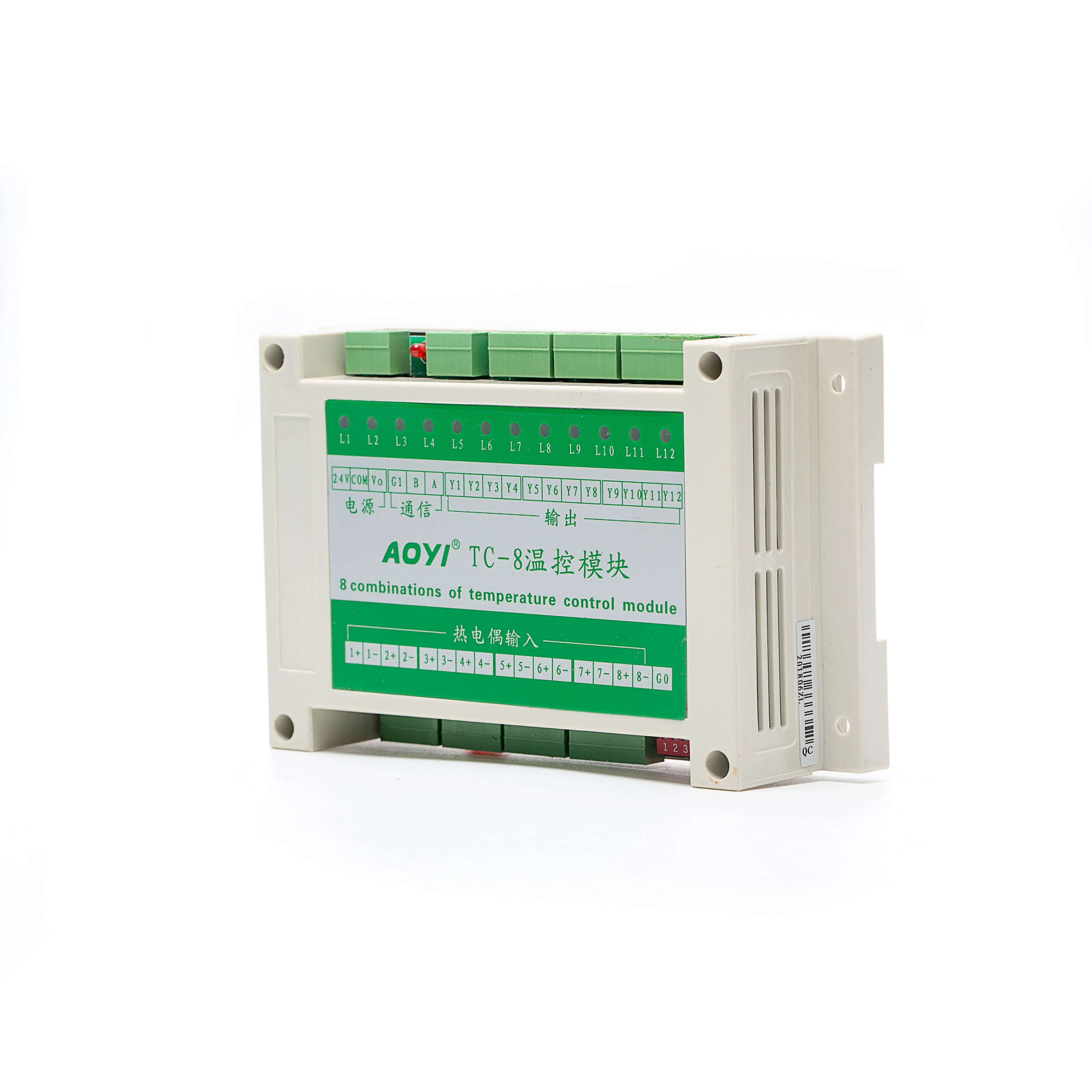 AOYI  High Quality Thermocouple imput 24v temperature controller Temperature Control Module TC-8