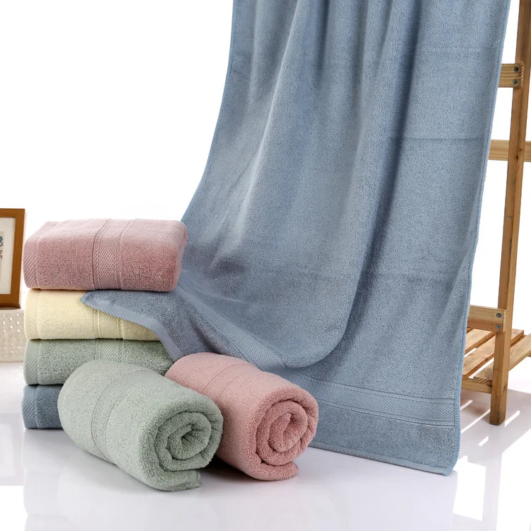 Alibaba Китае Обычай Сплошной Цвет Хлопка Добби Банные Полотенца