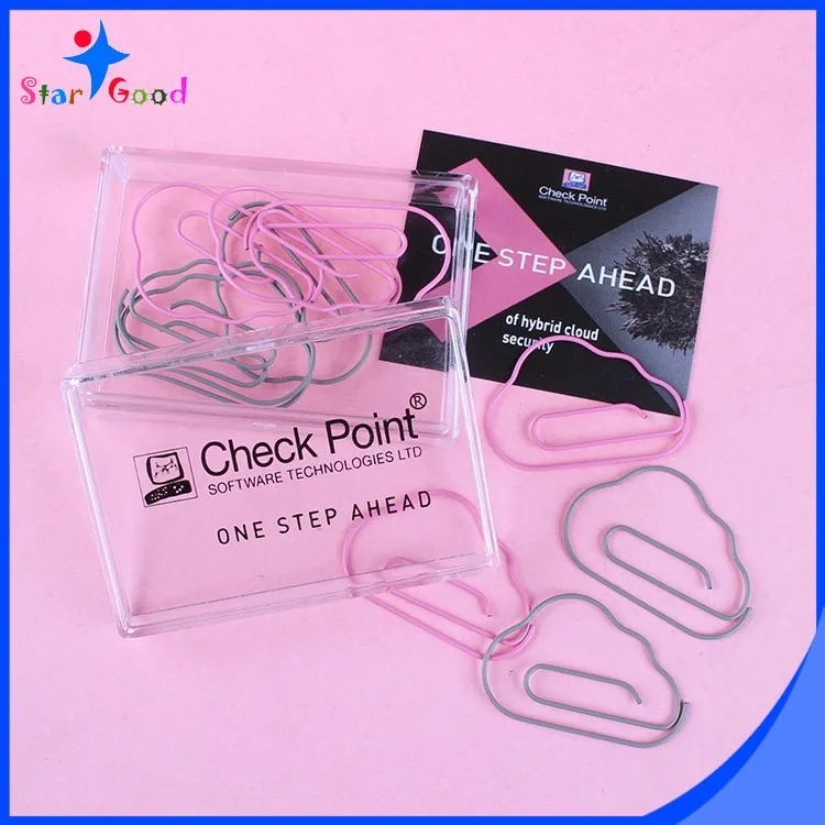 Stargood office use color coated cloud paper clips