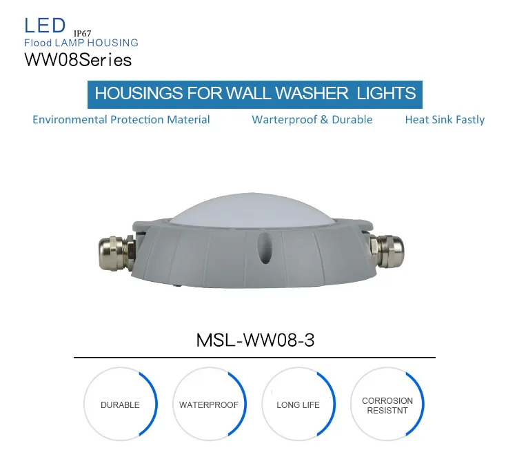 outdoor wall light housing led landscape light housing