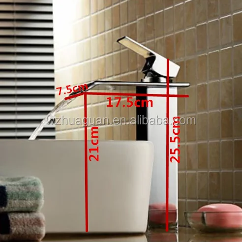 
Top Sales Newest High Quality Single Handle Waterfall Basin Faucet 