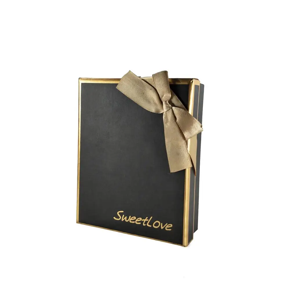 
paper chocolate presentation box with divider insert and recyclable material 