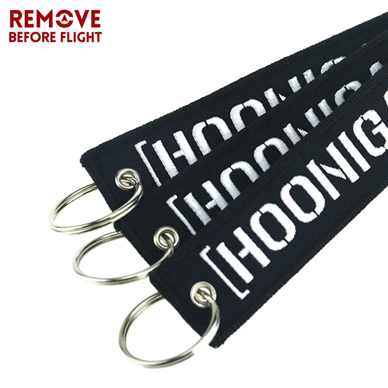 Remove Before Flight Fashion Hoonigan Keychain for Cars and Motorcycles Key Fobs Key Holder Chain Keychains Online shop