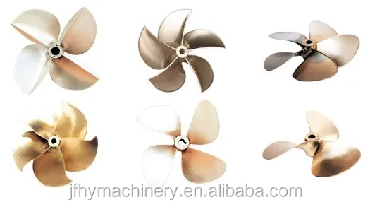 
3 blade OEM aluminum tugboat small propeller die casting parts 
