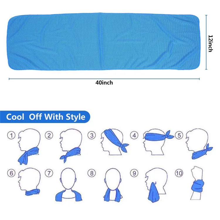 Always Keep Cool Instant Stay Self Cooling Towel 100cm Seen On TV