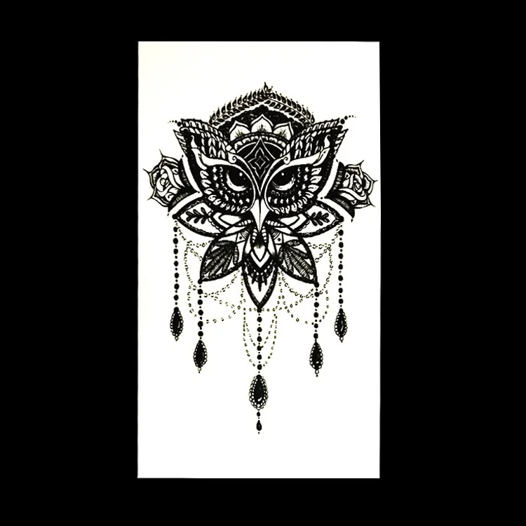 XQB 001-100 210x114mm colorful waterproof temporary tattoo animal totem long time lasting tattoo sticker