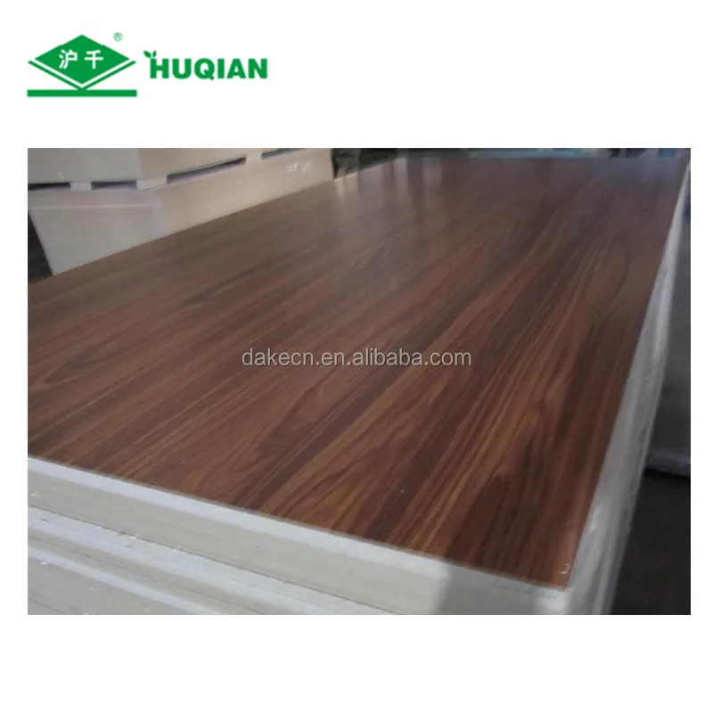 
4x8 melamine laminated mdf board venering mdf mdf board thickness 12mm E2 for furniture material 