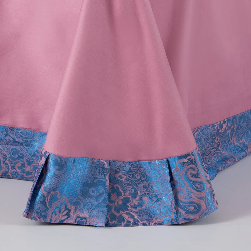 King and Queen Adult 100% Cotton Woven  Girls and Bopy Satin  Silk Home Linen Luxury Jacquard Bedding Set