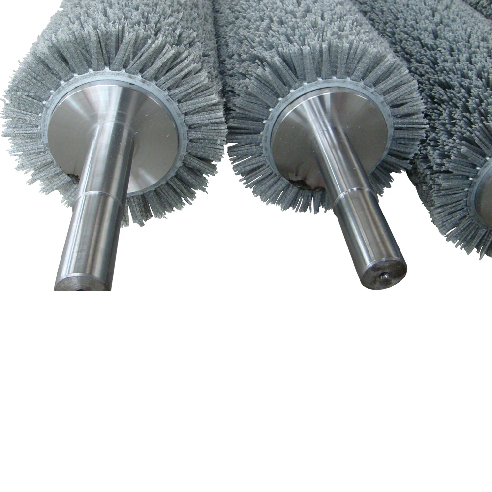 Dupont bristle Nylon Abrasive Roller Brushes For wood polishing