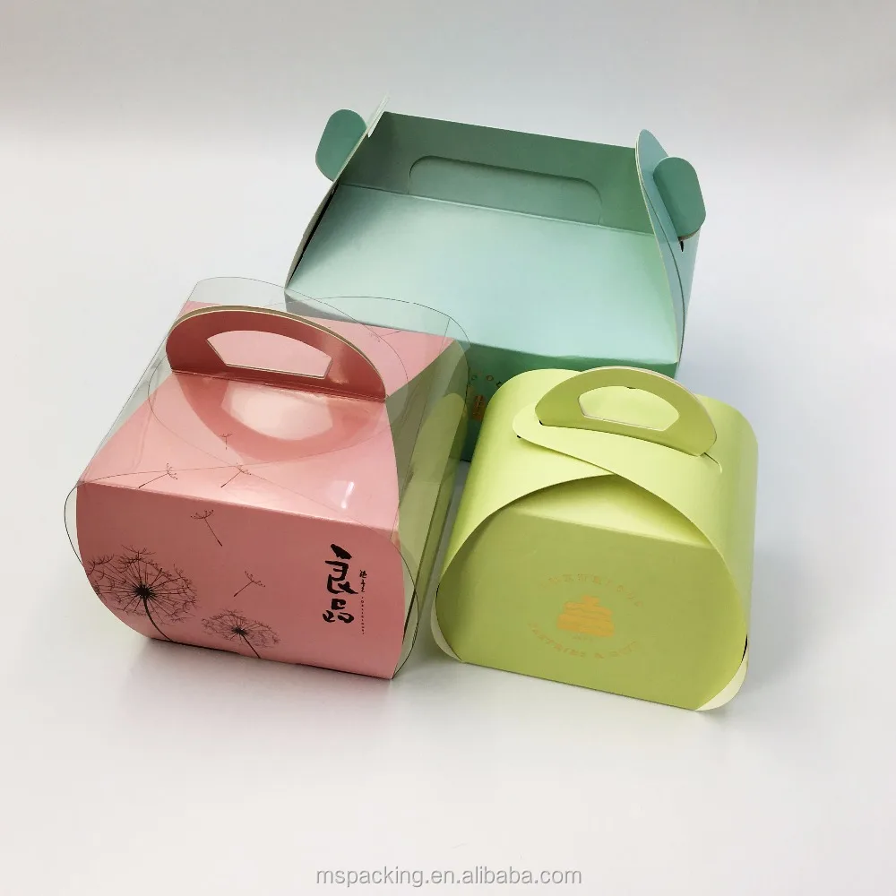 Hot Sale Custom Logo Mini Take Away Cheese Cake Packing Box