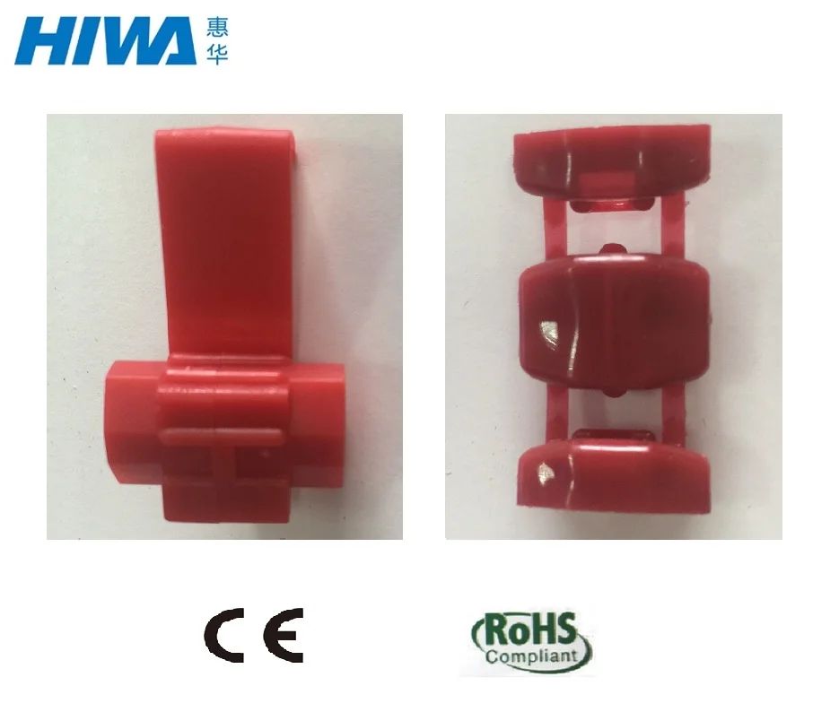 Быстроразъемные соединители для проводов-красный