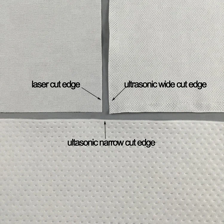 Disposable 9x9inch Laser Cut Class 100 Lint Free Semiconductor Cleaning 100% Polyester Cleanroom Wiper Cloth