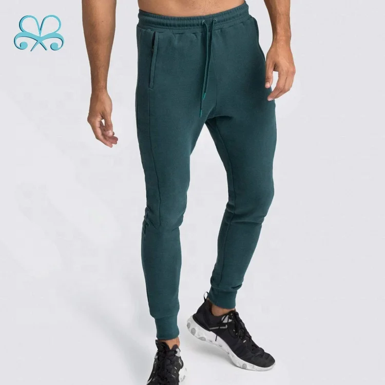 Custom mens Blank Gym Track Pants Men Fitness Tech Fleece Joggers with Side Pocket
