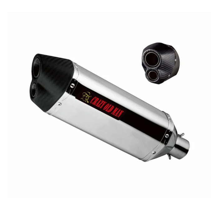 CRAZY OLD MAN motorcycle exhaust muffler L130BJS  for 150-1000cc exhaust system