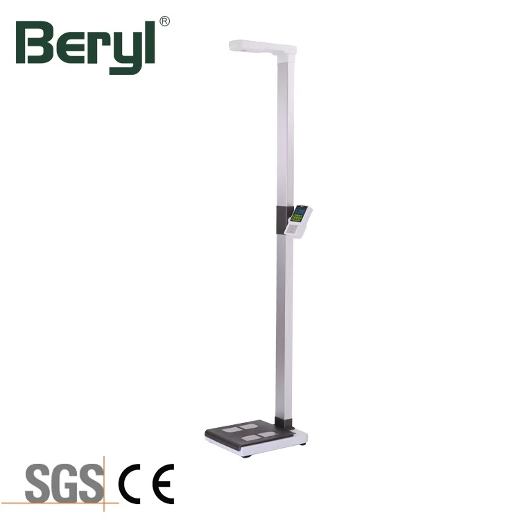 Ultrasonic Large Display 200Kg Body Fat Analyzer Hight and Weight Scale