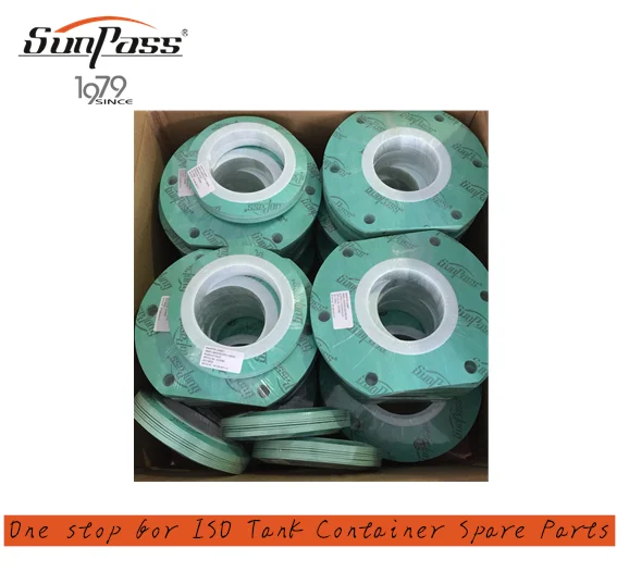 SUNPASS Tank Container Clamped Butterfly Valve Outlet Valve Cover Flange Gasket