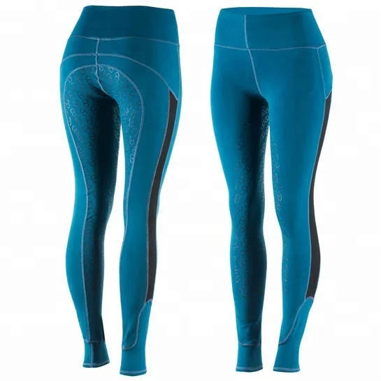 High quality Equestrian Thick  Full Seat Silicone Racer Pants Polyester Horse Riding Breeches