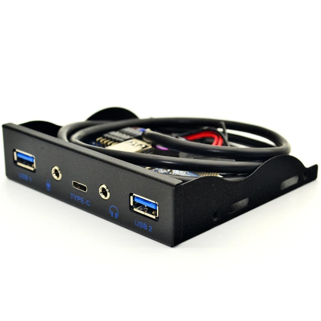  Передняя панель 3 5 дюйма с расширительным диском 2 USB-порта 0 + Type C HD-аудио порта