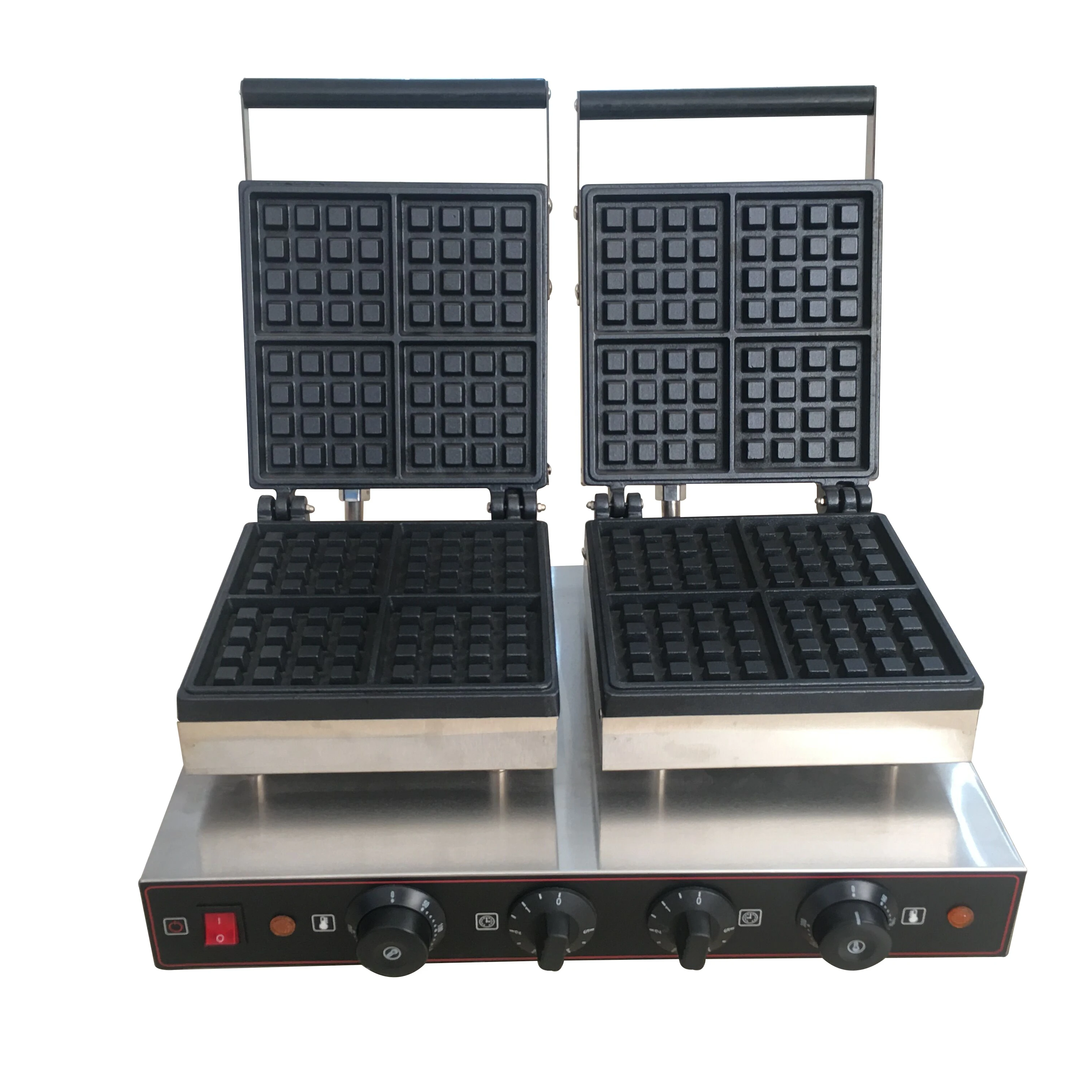  Таблицы нержавеющей стали Зерноуборочные комбайны обрабатывающие автоматически 2 пластины электрическая яйцо аппарат для изготовления вафельных Рожков Бейкер цена