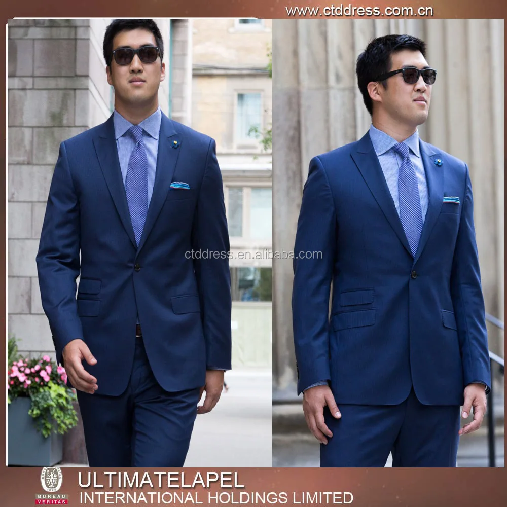 
Индивидуальный пошив, лучший бренд, Лучшая цена, мужские костюмы из шерстяной ткани синего цвета 