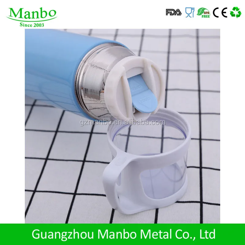 Promotional gift Outdoor 500ml Double Wall Stainless Steel Bullet Thermoses Vacuum Flasks Korea