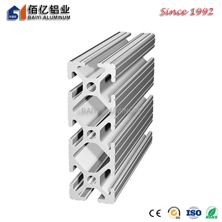 Черный анодированный алюминиевый профиль для экструзии 80 мм x 20 мм