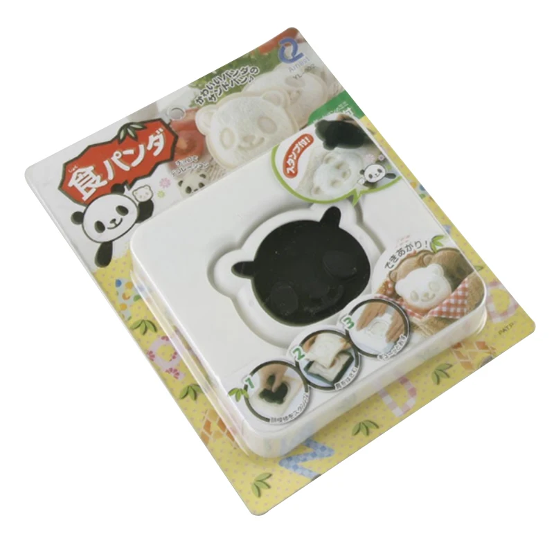 Plastic Panda Shaped Sandwich Mold Bread Cutter for kids