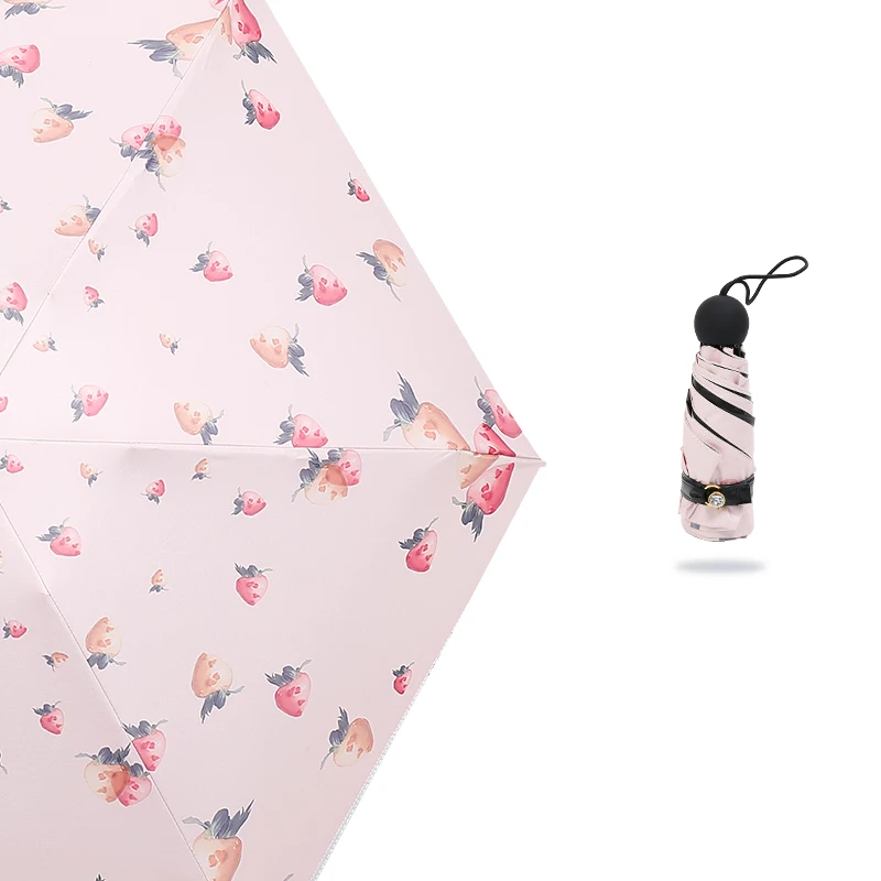 Portable 5-stand Folding umbrella personal sun umbrella