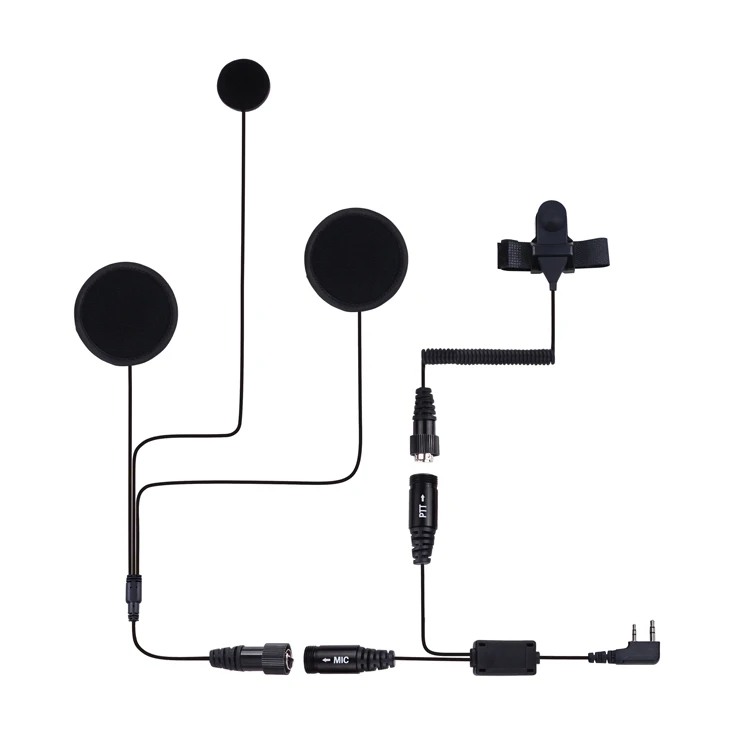 Full Face Motorcycle Helmet Two Way Radio Headset Earpiece for GP328 GP340 GP1280