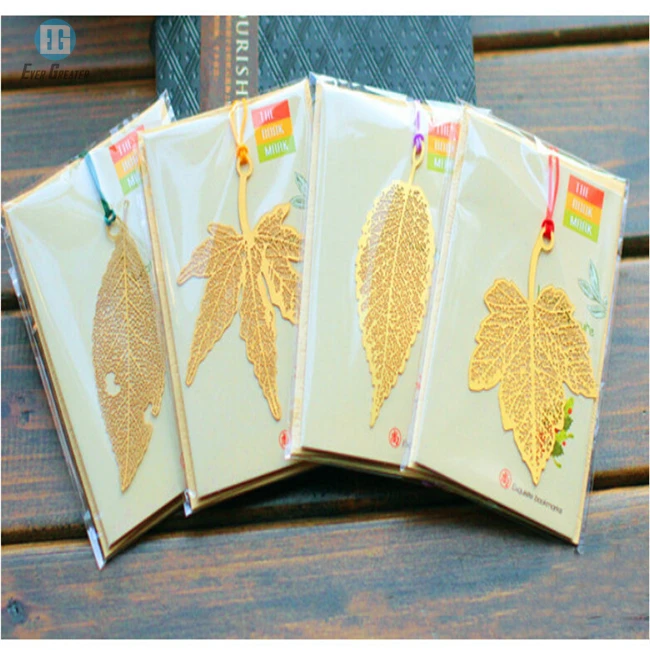 Chinese Style Vintage Exquisite  Personalized Beautiful Shiny Gold Metal Bookmark For Book