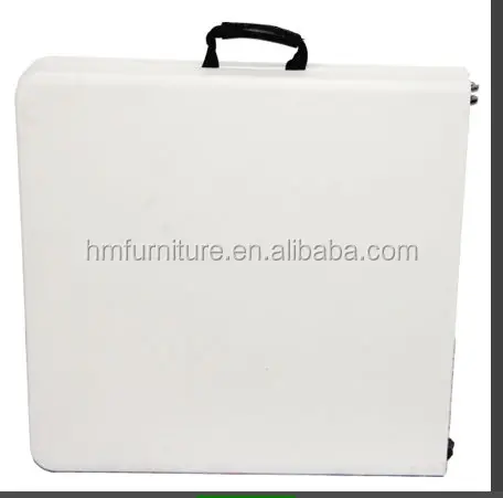 Foldable Portable Table Traveling Plastic 120cm Outdoor Table Dutable Powder-coated Steel Tubular Fram Modern for 4 Seats 45mm