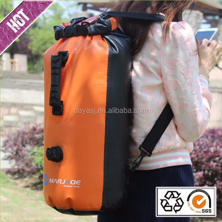Customized logo 500D pvc tarpaulin floating waterproof ocean dry bag backpack