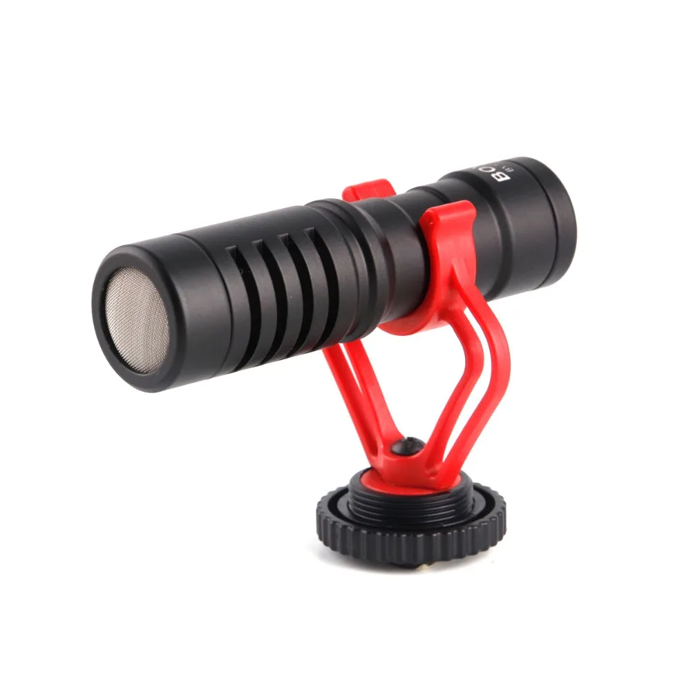 
BY-MM1 Cardioid Microphone 3.5mm Wired Phone Video Microphones For DSLR Camera Camcorders Recording Mic 