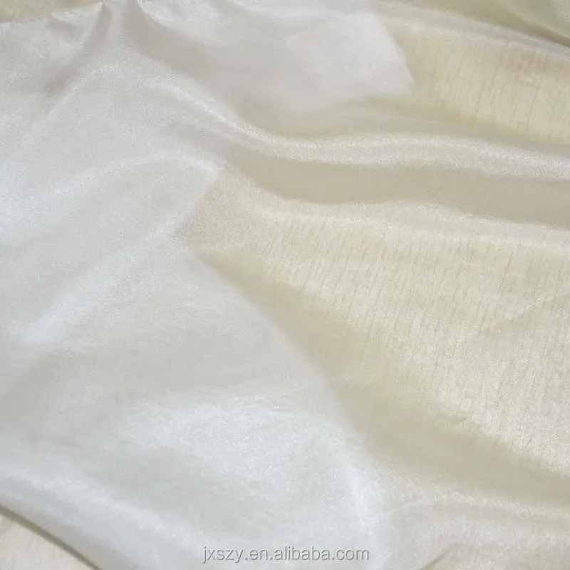 19gsm 100%silk sheer fabric silk habotai silk paj fabric