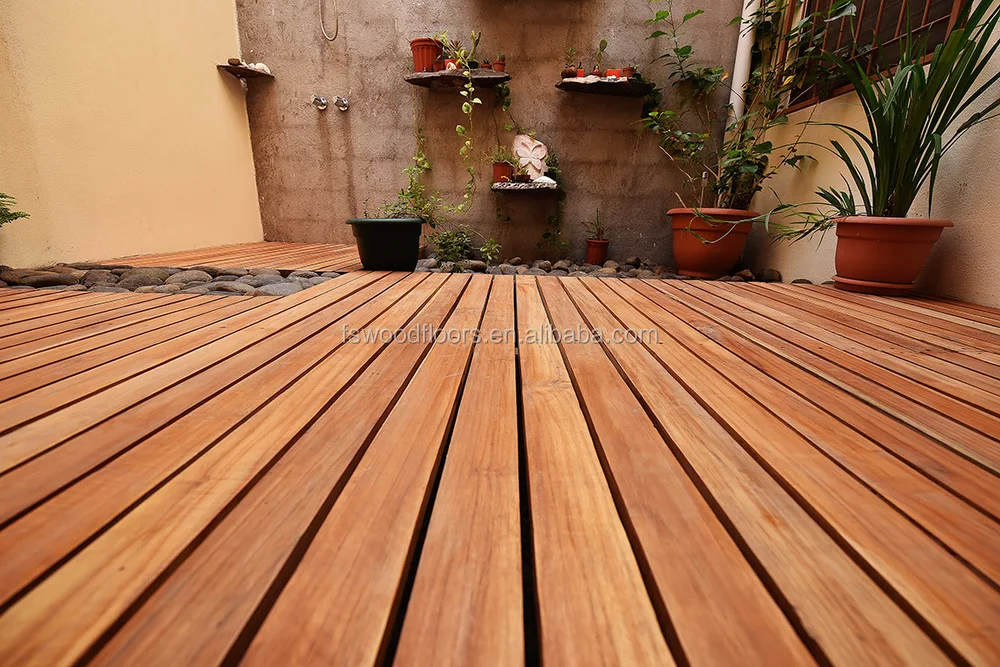 90mm wide burmese teak outdoor decking flooring
