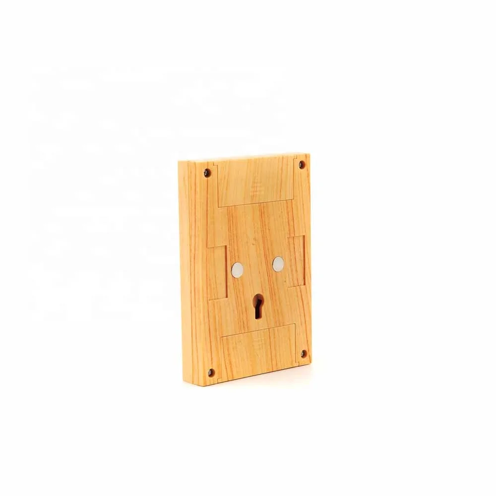 HENGBO- Dimmer COB Cordless Switch Light with magnets and loops, wood color
