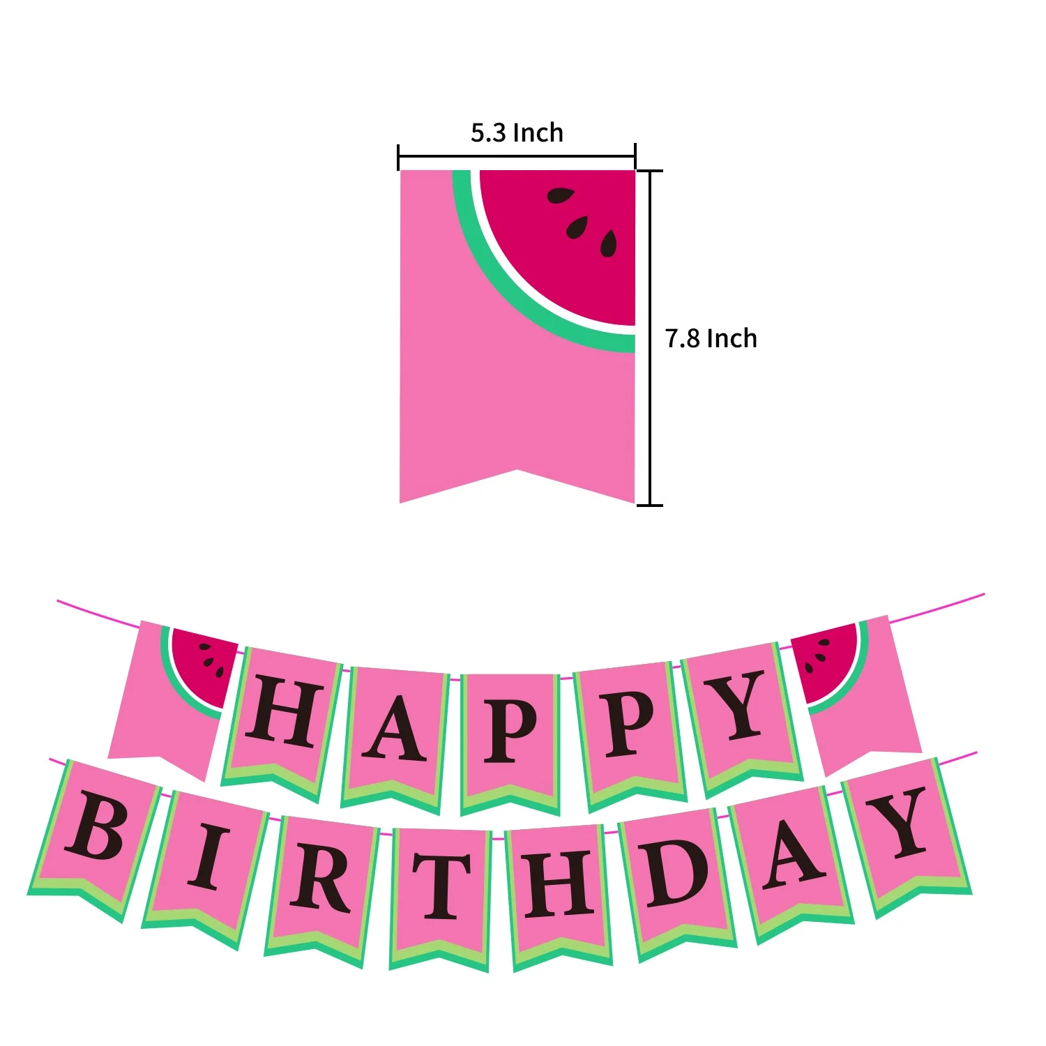 Товары для дня рождения в виде арбуза, надувные шары для торта, баннер, фрукты, летняя тематика, 1-я день рождения