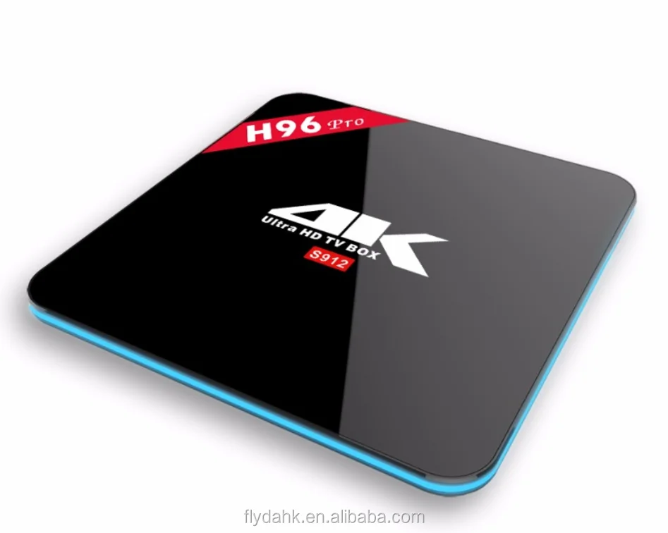Original H96 PRO Android 7.1 Smart TV Box Amlogic S912 Octa Core Wifi 2.4G&5.0G Bt4.0 2G/16G PC BOX H96 PRO