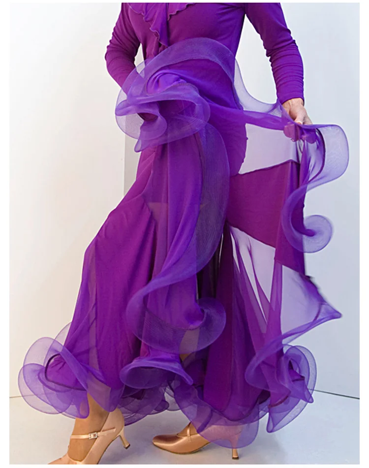 Wholesale Women Girls Customized Latin Sumba Salsa Ballroom Dance Skirts