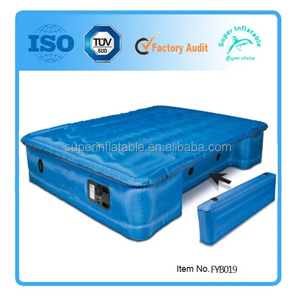 cheap inflatable flocked mattress, inflatable single air bed, inflatable flocked air mattress