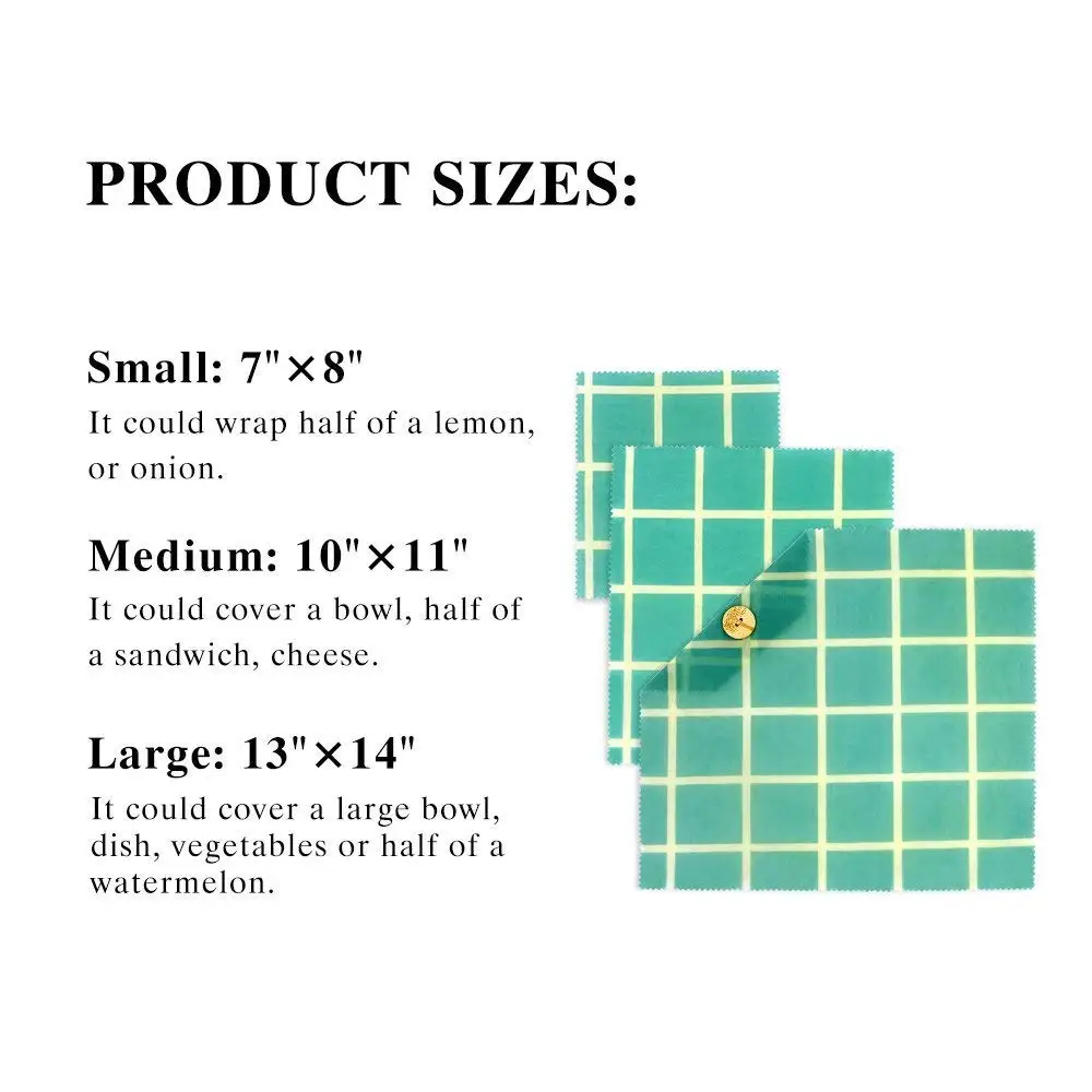 
Organic Beeswax Food Storage for Wrapping Sandwiches 