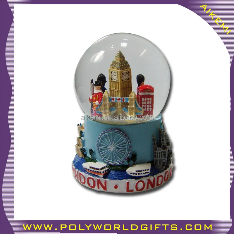 2015 well selling high quality souvenir resin snow globe,home decoration souvenir resin water globe,artifical resin snow ball
