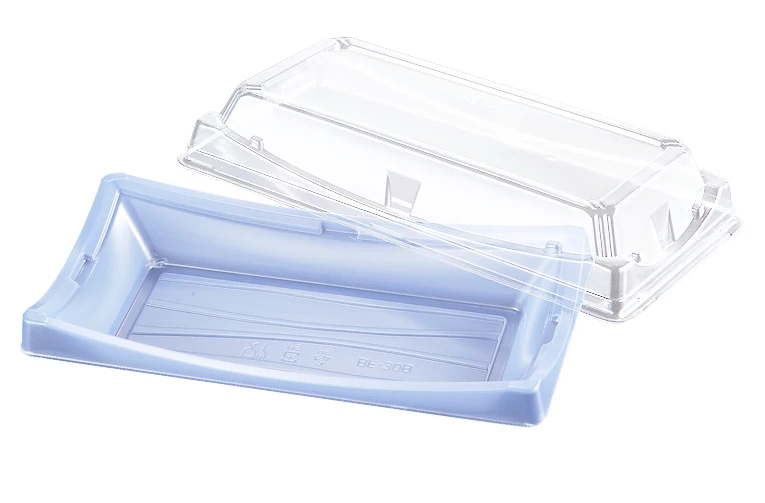 
Easy Green wholesale disposable plastic japanese sushi party display tray 