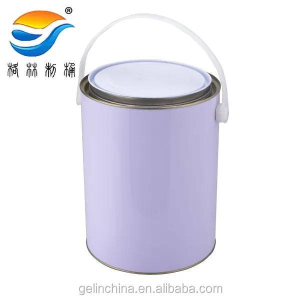 5L empty paint container, metal pail for paint, tin can for paint