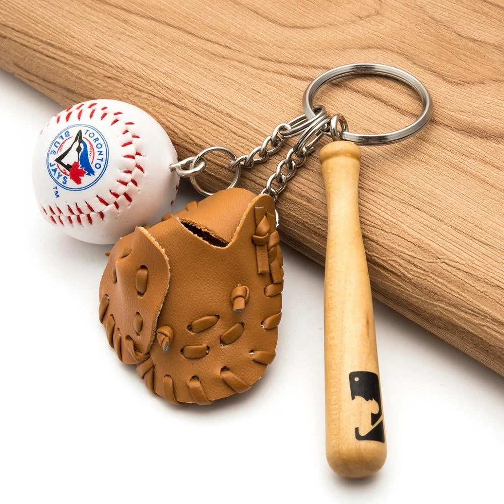 Лидер продаж, брелок для ключей в виде бейсбола из разных материалов на заказ, несколько штук