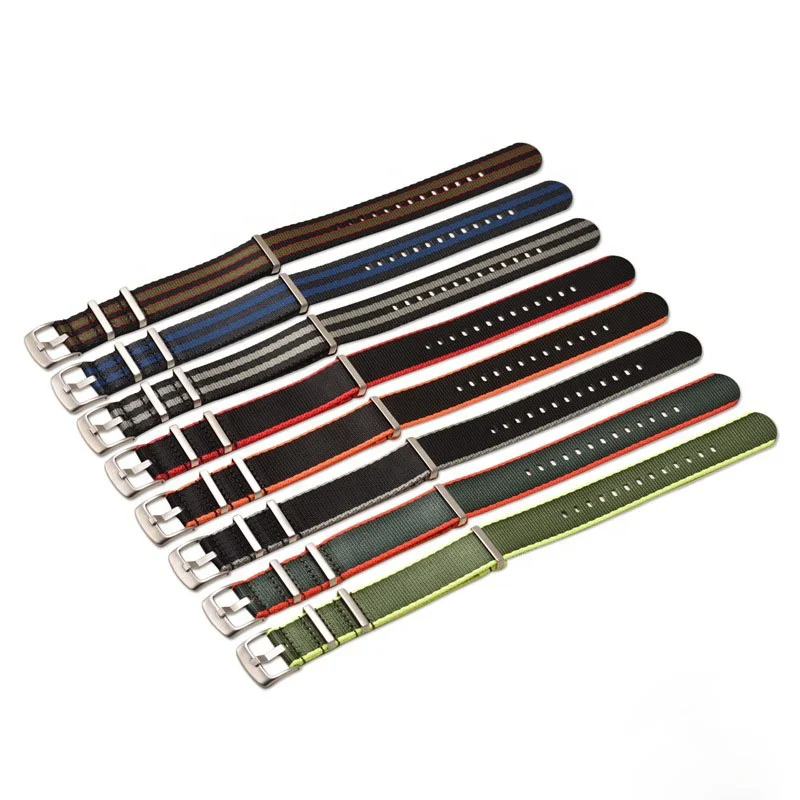 Beautifully made high quality 20mm 22mm nylon watch strap watch band nylon straps