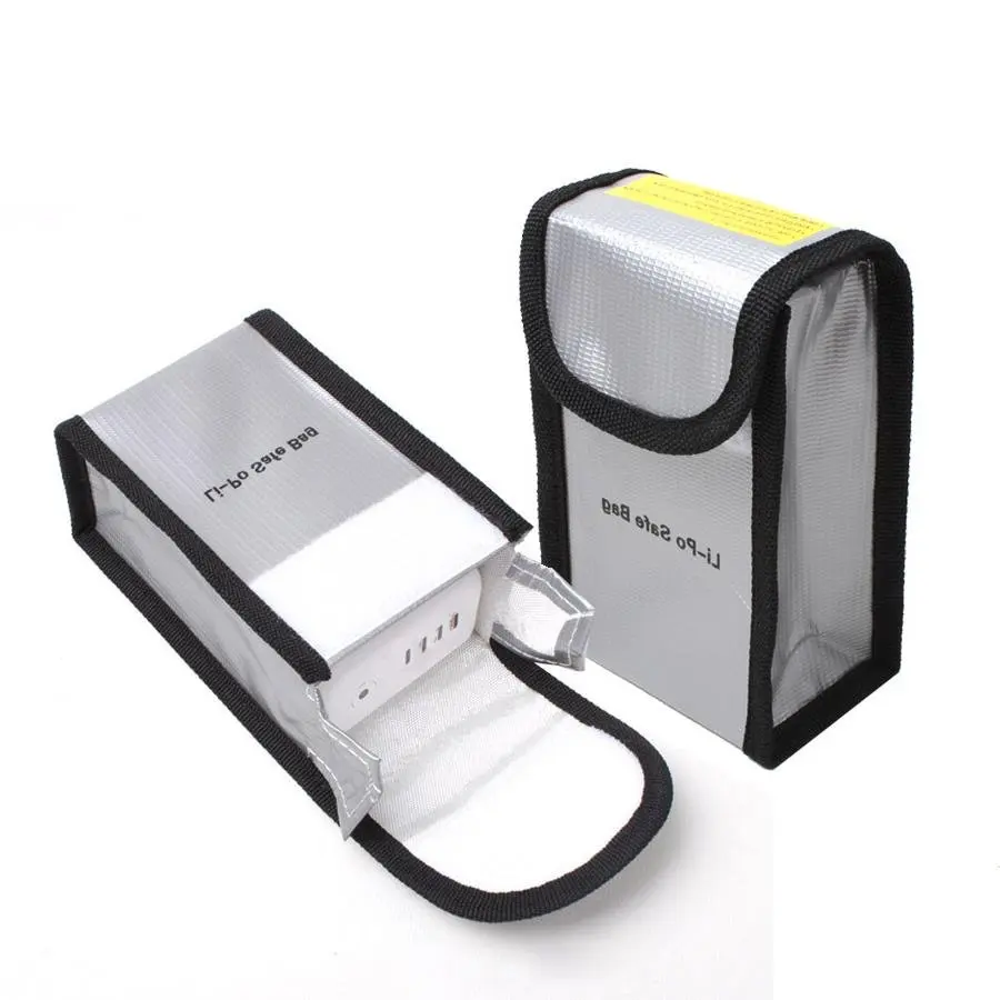 Rc Fireproof Lipo Li-po Battery Safety Guard Charge Rectangle Bag  90*55*140MM